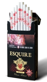 Сигареты ESQUIRE RED TITLE SUPER SLIMS МРЦ131-00