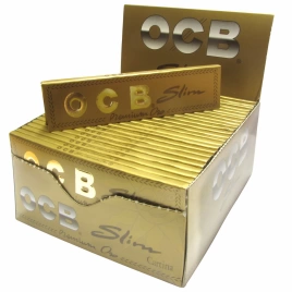 Бумага для самокруток ОСВ Кинг Сайз Slim Premium Gold (32x50)