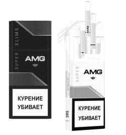 Сигареты AMG Super Slims Black МРЦ 155-00 МТ