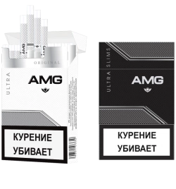 Сигареты AMG Ultra Slims Black МРЦ 150-00 МТ