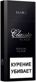 Сигареты Classic Black Slims 6.2/100 МРЦ155-00 МТ