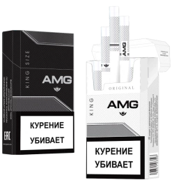 Сигареты AMG King Size Black 84mm МРЦ 155-00 МТ