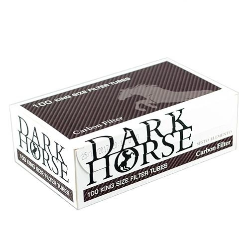 Гильзы сигаретные DarkHorse Carbon*100 фото 1