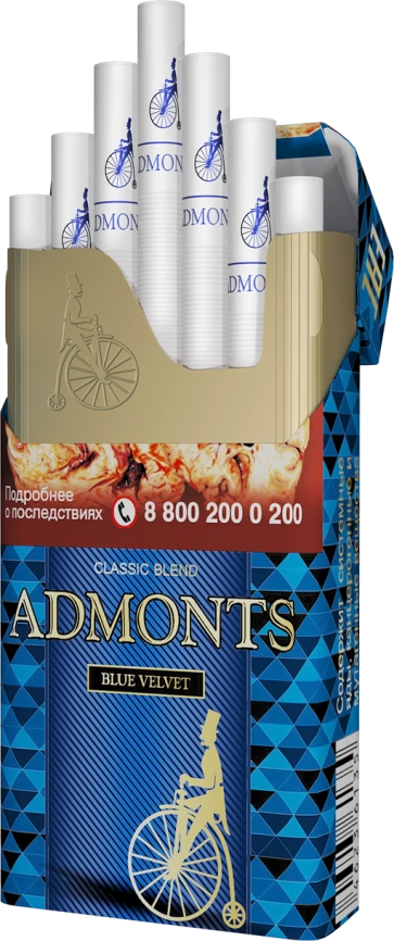 Сигареты ADMONTS BLUE VELVET МРЦ150-00 фото 2