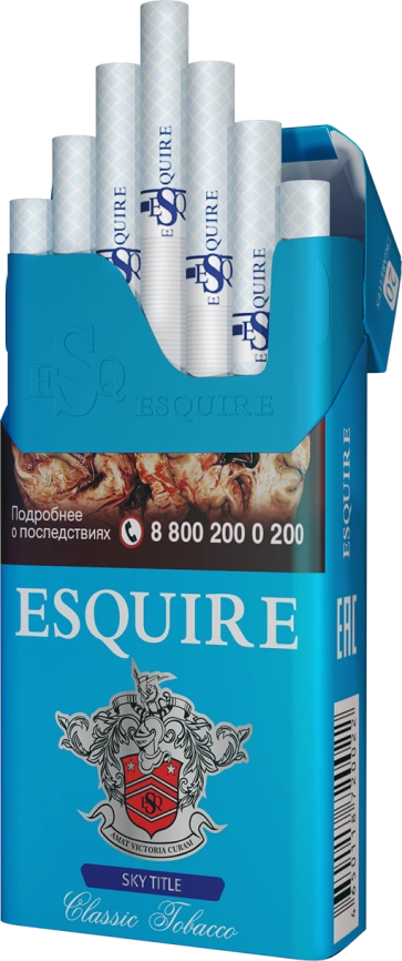 Сигареты ESQUIRE SKY TITLE COMPACT МРЦ160-00 фото 2