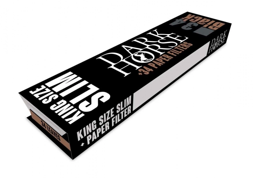 Бумага для самокруток DarkHorse KS SLIM Black фильтр тип фото 1