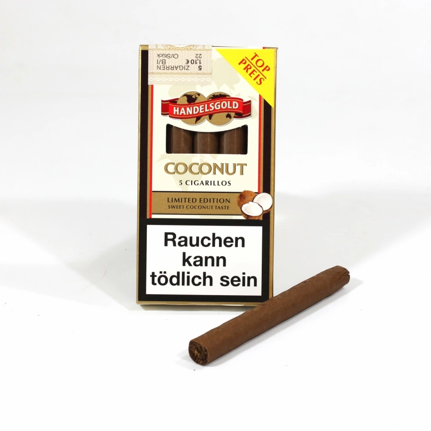Сигариллы Handelsgold Coconut White Cigarillos*5МТ фото 1
